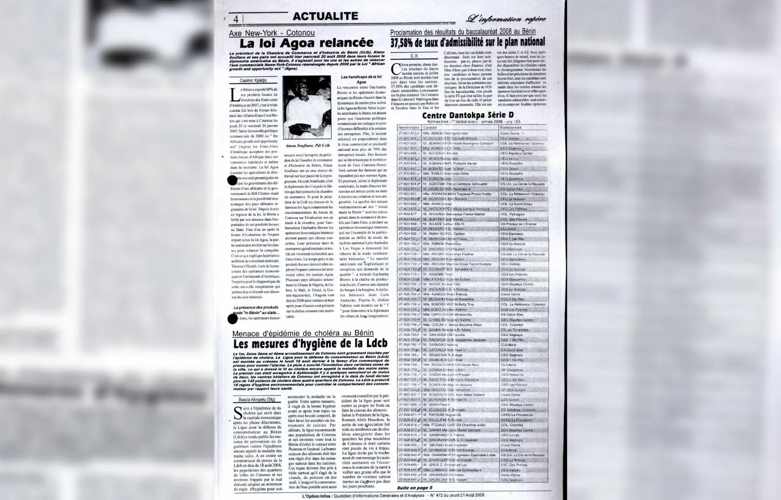 L option infos n472 du 21 aout 2008