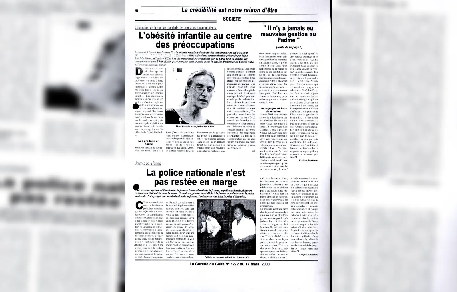 La gazette du golfe n1272 du 17 mars 2008
