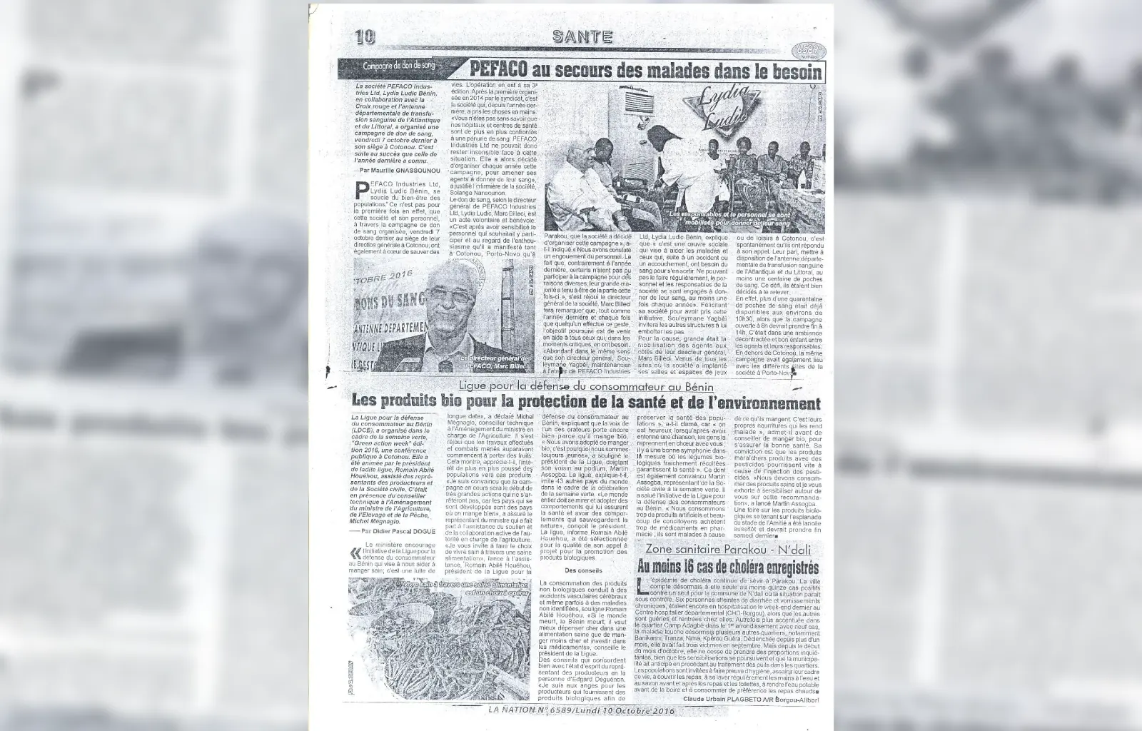 La nation n6589 du lundi 10 octobre 2016