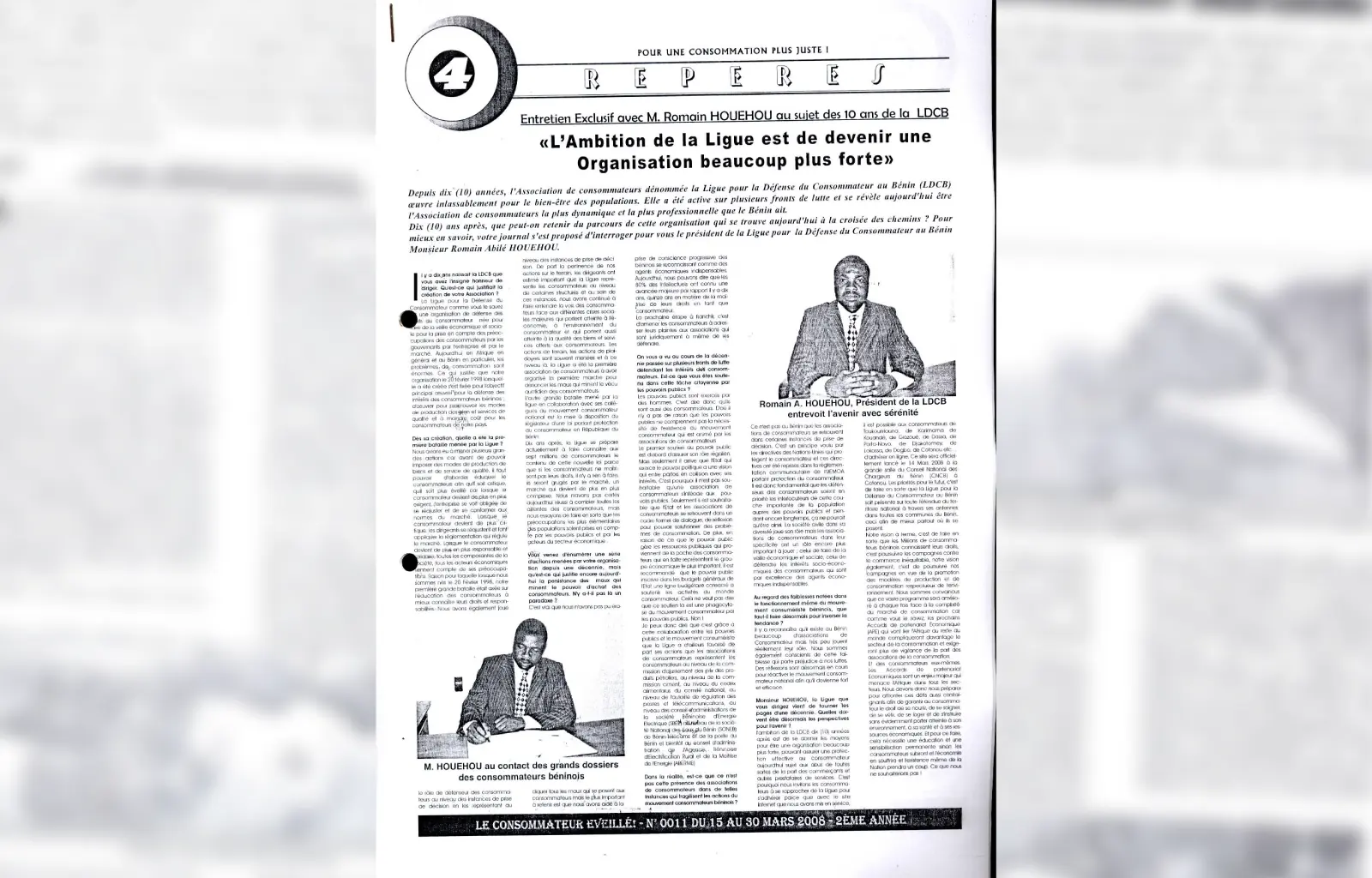 Le consommateur eveille n011 du 15 au 30 mars 2008