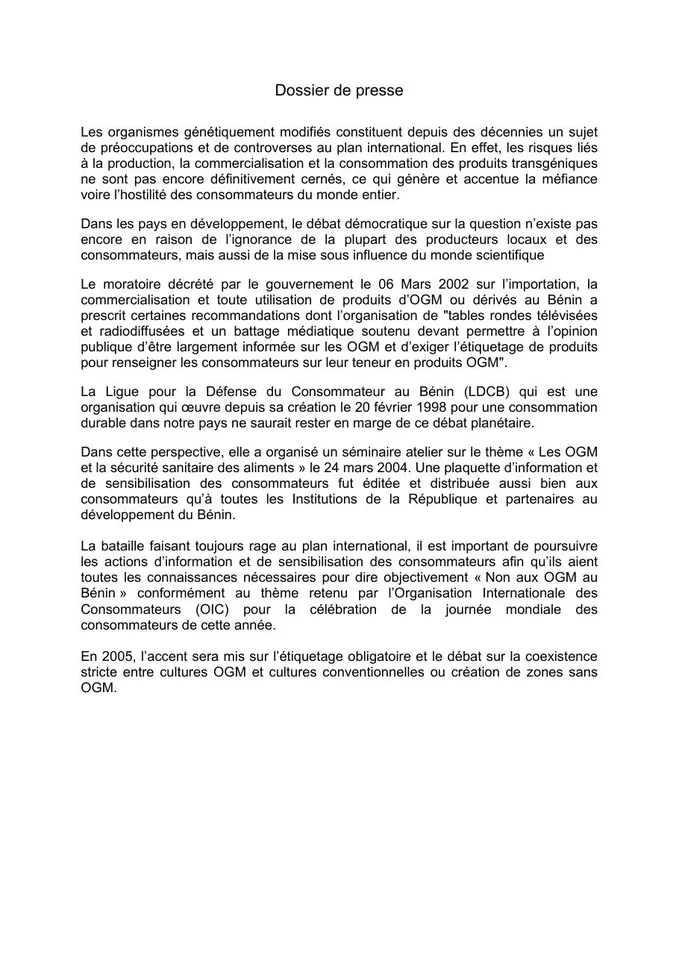 Première page — OGM 2005 merged