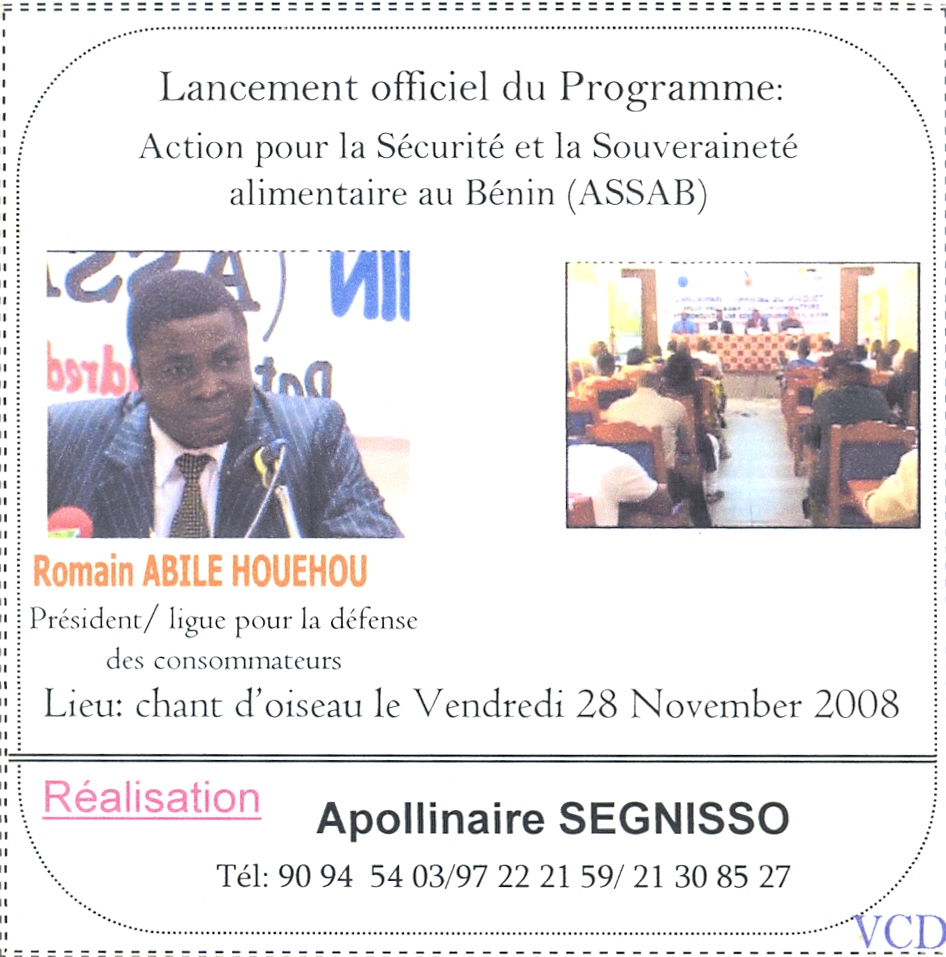Archive d’émission — Action pour la sécurité alimentaire au Bénin